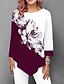 cheap Tops &amp; Blouses-Women&#039;s Floral T-shirt Daily Black / Blue / Red