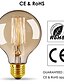 billige Glødelampe-4stk 40 W E26 / E27 G80 Varm hvid 2300 k Kontor / Business / Dæmpbar / Dekorativ Glødelampe Vintage Edison pære 220-240 V