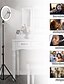 billige Ringlys-foto ledet selfie ring fyllingslys 10 tommer dimbar kameratelefon 26 cm ringlampe med stativ stativ for sminke video live studio