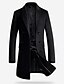 cheap Best Sellers-Men&#039;s Trench Coat Overcoat Winter Coat Business Casual Overcoat 100% Polyester Winter Clothing Apparel Solid Colored Notch lapel collar / Long Sleeve / Daily / Peaked Lapel / Long Sleeve / Long