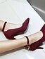 economico Pumps &amp; Heels-Per donna Tacchi A stiletto Appuntite All&#039;aperto Scamosciato Tessuto almond Nero Rosso