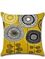 preiswerte Wurfkissen-9er Set Kunstleinen Kissenbezug, florale geometrische Hochzeitsmode Dekokissen Outdoor Kissen für Sofa Couch Bett Stuhl gelb bed