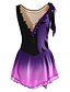 cheap Ice Skating-Figure Skating Dress Women&#039;s Girls&#039; Ice Skating Dress Outfits Yan pink Violet As Picture Patchwork Asymmetric Hem Mesh Spandex High Elasticity Practice Professional Competition Skating Wear Handmade