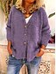 cheap Cardigans-Women&#039;s Solid Colored Cardigan Long Sleeve Sweater Cardigans V Neck Black Purple Wine