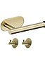 cheap Bath Accessories-3 PCS Bathroom Hardware Set 3M Strong Viscosity Adhesive Bathroom Accessories Wall Mount Towel Hook Tissue Holder High strength Nail-free Stainless Steel Matte Black Brushed Gold