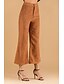cheap Bottoms-Women&#039;s Street chic Loose Wide Leg Pants - Solid Colored Khaki S / M / L