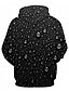 abordables Hoodies-Hombre Estampado Gráfico 3D Sudadera Con Capucha Impresión 3D Noche Discoteca Estampado 3D Casual Sudaderas con capucha Sudaderas Negro