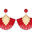 cheap Earrings-Women&#039;s Hoop Earrings Earrings Tropical Lucky Blessed Earrings Jewelry Black / White / Red For Graduation Daily Street Holiday Club