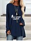 abordables T-shirts-Femme Animal Tee-shirt Quotidien Vin / Blanche / Noir / Bleu / Rose Claire / Kaki / Vert / Bleu de minuit