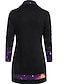 cheap T-Shirts-Women&#039;s Geometric T-shirt Daily Shirt Collar Black / Purple / Green