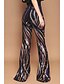 cheap Bottoms-Women&#039;s Basic Wide Leg Pants - Multi Color Sequins High Waist Rainbow S M L