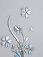 abordables Adhesivos de Pared-diy espejo florero 3d cristal acrílico mariposa pegatinas, florero floral espejo etiqueta de la pared para la entrada sala de estar muebles decoración de la pared 40 * 60 cm