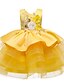 cheap Girls&#039; Dresses-Kids Toddler Little Girls&#039; Dress Solid Colored Layered Dress Beaded Embroidered Layered Purple Yellow Blushing Pink Knee-length Sleeveless Active Cute Dresses Children&#039;s Day Regular Fit