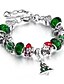 abordables Animaux-Chaînes Bracelets Femme Géométrique Arbre de Noël Mode Bracelet Bijoux Vert de Trèfle Forme Géométrique pour Quotidien Travail