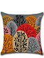 cheap Throw Pillows,Inserts &amp; Covers-Set of 9 Faux Linen Pillow Cover, Floral Geometic Wedding Fashion Throw Pillow Outdoor Cushion for Sofa Couch Bed Chair Yellow