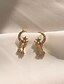 preiswerte Ohrringe-Damen Ohrring Klassisch Mini Ohrringe Schmuck Gold Für Weihnachten Party Jahrestag Karnival Festival 1 Paar