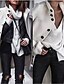 cheap Coats &amp; Trench Coats-Women&#039;s Stand Collar Fall &amp; Winter Coat Long Solid Colored Daily White S M L