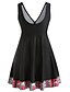 cheap Tankini-Women&#039;s Plus Size Halter Basic Boho Tankini Swimsuit Racerback Solid Colored Swimwear Bathing Suits Black