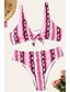 economico Taglie forti Costumi da bagno-Per donna All&#039;americana Essenziale Bikini Costume da bagno Con stampe Animali Costumi da bagno Costumi da bagno Bianco Blu Giallo Rosa