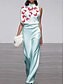abordables Combinaisons femme-Combinaison-pantalon Femme Géométrique Droite Standard Blanche S