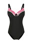 cheap One-Pieces-Women&#039;s One Piece Swimsuit Color Block Blue Blushing Pink Fuchsia Green Swimwear Underwire Bathing Suits
