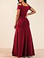 cheap Elegant Dresses-Women&#039;s Sheath Dress Blue Black Wine Short Sleeve Solid Colored Strap Basic Slim S M L XL XXL 3XL / Maxi