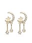 preiswerte Ohrringe-Damen Ohrring Klassisch Mini Ohrringe Schmuck Gold Für Weihnachten Party Jahrestag Karnival Festival 1 Paar
