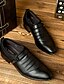 cheap Men&#039;s Shoes-Men&#039;s Loafers &amp; Slip-Ons Formal Shoes Dress Shoes Business Casual Daily Office &amp; Career Faux Leather Booties / Ankle Boots Dark Brown Black Spring &amp; Summer Fall &amp; Winter
