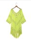 baratos Cover-Ups-Mulheres Cobertura roupa de banho Cintura Alta Azul Amarelo Verde Tropa Fúcsia Verde Roupa de Banho Fatos de banho