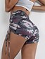 cheap Sport Athleisure-Women&#039;s High Waist Yoga Shorts Shorts Tummy Control Butt Lift Moisture Wicking Camo / Camouflage Camouflage Fitness Gym Workout Running Sports Activewear High Elasticity Skinny / Breathable