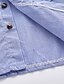 abordables Polos-Ensemble de Vêtements bébé Garçon Chinoiserie Bohème Coton Polyester Rayé Manches Courtes Court Bleu clair / Bébé