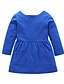 abordables Robes pour Filles-Enfants Fille Robe Floral Bleu Roi