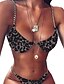 abordables Bikini-Mujer Bañadores Bikini Traje de baño Geométrico Blanco Negro Color Camello Caqui Rojo Talla Grande Bañadores Trajes de baño
