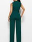 cheap Jumpsuits &amp; Rompers-Women&#039;s Basic Green Black Red Slim Jumpsuit Solid Colored