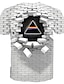cheap Short Sleeve-Vintage 3D Optical Illusion Men&#039;s T Shirt
