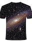 cheap Tank Tops-Men&#039;s T shirt Geometric Round Neck Plus Size Daily Going out Short Sleeve Print Tops Basic Streetwear Black