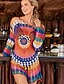 cheap Cover-Ups-Women&#039;s Swimwear Cover Up Normal Swimsuit Solid Colored Black White Rainbow Beige Bathing Suits