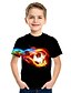 abordables T-shirts et chemises pour garçons-Garçon 3D Football T-shirt Manche Courte 3D effet Eté Actif Vêtement de rue Polyester Enfants 3-12 ans Extérieur du quotidien