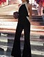 abordables Combinaisons femme-Combinaison-pantalon Femme Couleur Pleine basique Noir S M L XL XXL 3XL