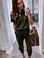cheap Jumpsuits &amp; Rompers-Women&#039;s Basic Green Black Wine Jumpsuit Solid Colored / Pencil