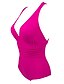 cheap One-Pieces-Women&#039;s Swimwear One Piece Swimsuit Black Fuchsia Halter Bathing Suits / Padded Bras