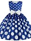 cheap Girls&#039; Dresses-Kids Little Girls&#039; Dress Polka Dot Blue Red Navy Blue Dresses