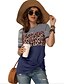 abordables T-shirts-T-shirt Femme du quotidien Bloc de couleur Manches Courtes Col Rond Vert Bleu Rose Claire Hauts Standard