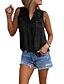cheap Tank Tops-Women&#039;s Tank Top Black White Pink Solid Colored Sleeveless Daily Round Neck Regular Fit