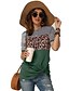 economico T-shirts-Per donna maglietta Color Block Rotonda Top Verde Blu Rosa