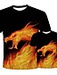 billige New Arrivals-Familie udseende Nytår T-shirt Trykt mønster Geometrisk Blå Gul Regnbue Kortærmet Matchende tøj