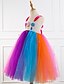 preiswerte Kleider für Mädchen-kinderkleidung Mädchen Kleid Regenbogen Regenbogen