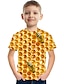 abordables T-shirts et chemises pour garçons-Garçon 3D Bloc de couleur 3D Print T-shirt Manche Courte 3D effet Eté Sportif Vêtement de rue basique Polyester Rayonne Enfants 3-12 ans Extérieur du quotidien Intérieur