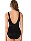 cheap One-Pieces-One Piece Women&#039;s Swimsuit Geometric Black Swimwear Bathing Suits