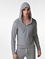 cheap Pajamas-Men&#039;s Hooded Robes Gown Pajamas Solid Colored